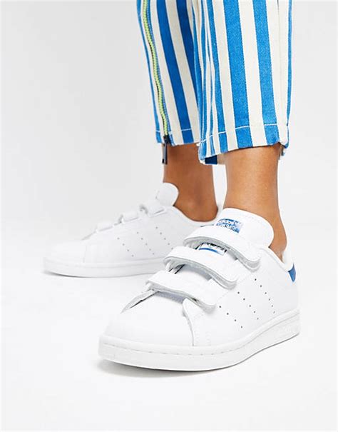 adidas weiß original klettverschluss damen|Sneaker mit Klettverschluss .